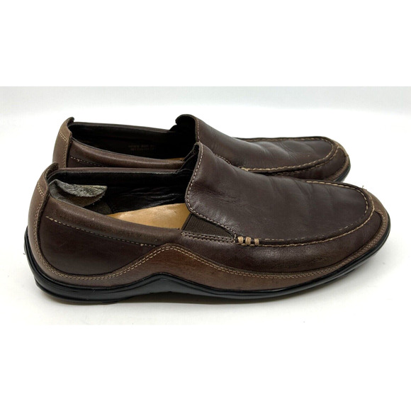 Cole Haan Leather Tucker Venetian Moc Driving Loafers Men\'s 8.5M Brown main image 4